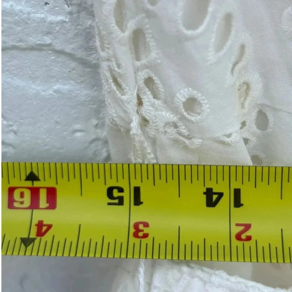 Zara Womens Bloggers Favorite Embroidered Asymmetrical Dress White Size Small - Picture 5 of 10